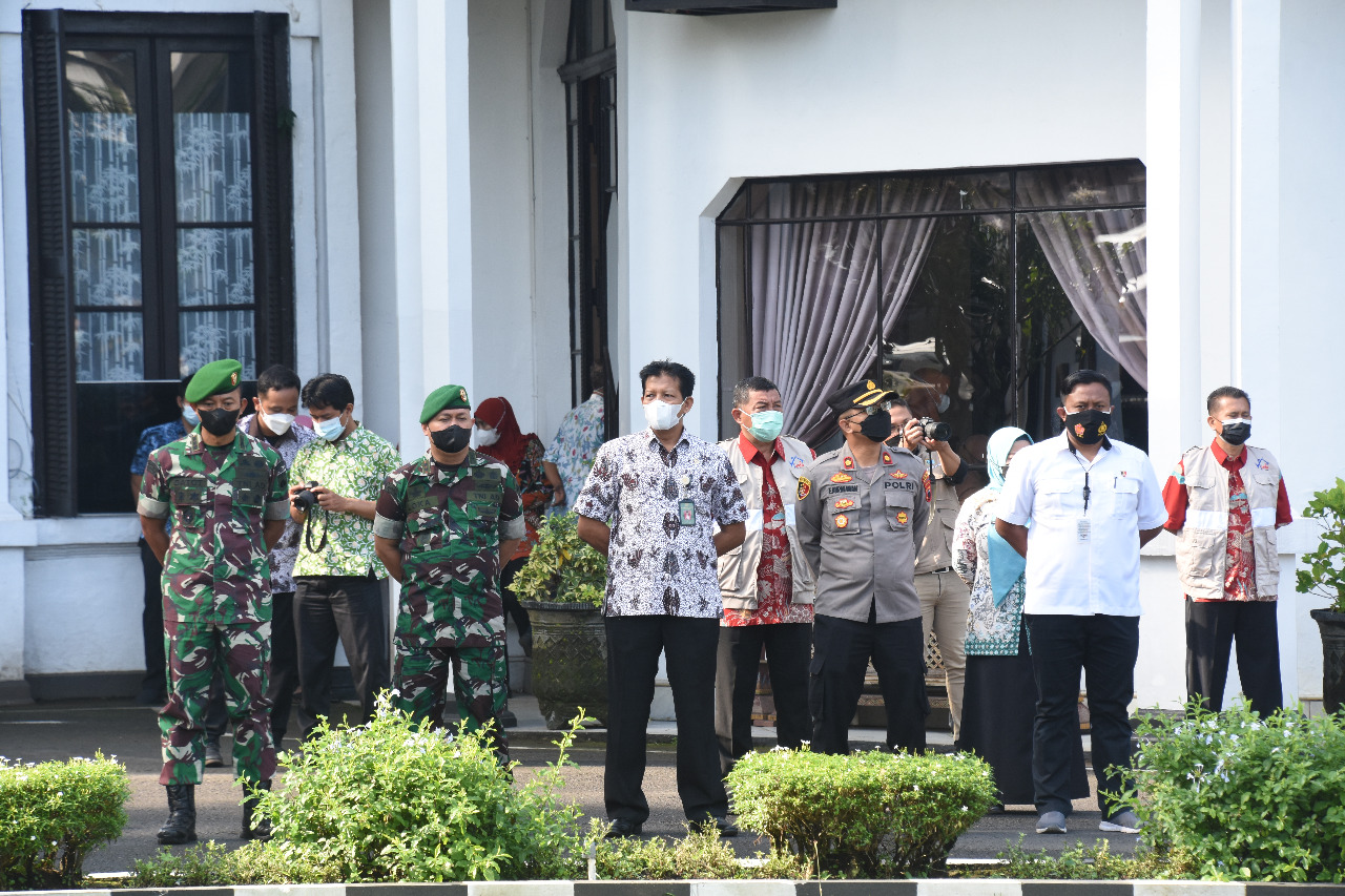 Danrem 073/Makutarama Ikuti Apel Luar Biasa Peringatan Hakornas Kota Salatiga